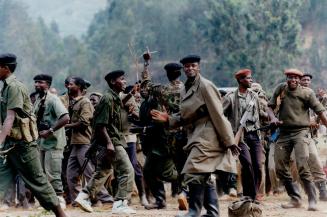 Rwandan rebels celebrate victory over government forces