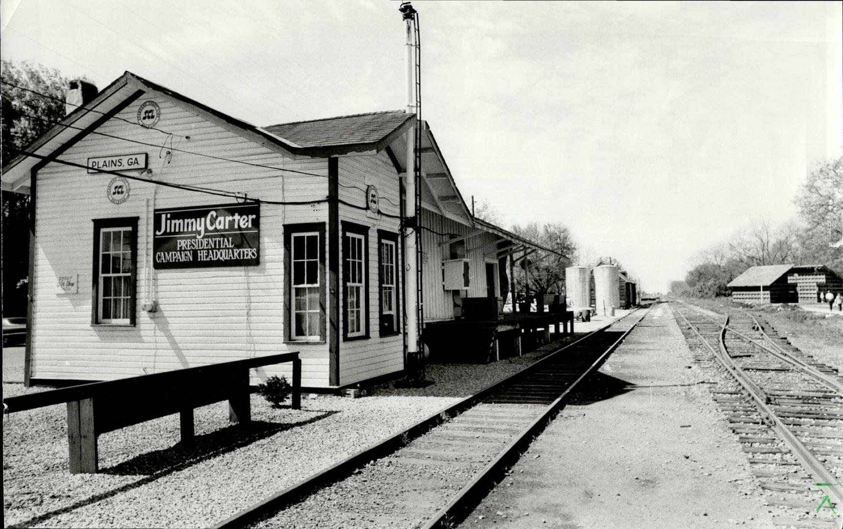 As it was: The railway depot that was campaign headquarters is a good place to begin your tour of Plains, Ga