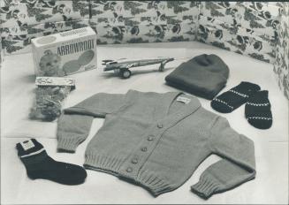 These are the contents of a typical parcel gives old boys by The Star Santa Claus Fund