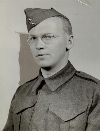 William A. Ames, son of Mr. and Mrs. Comer Ames, Lawrence Ave. W., Weston, who is now at the basic training centre, Brantford
