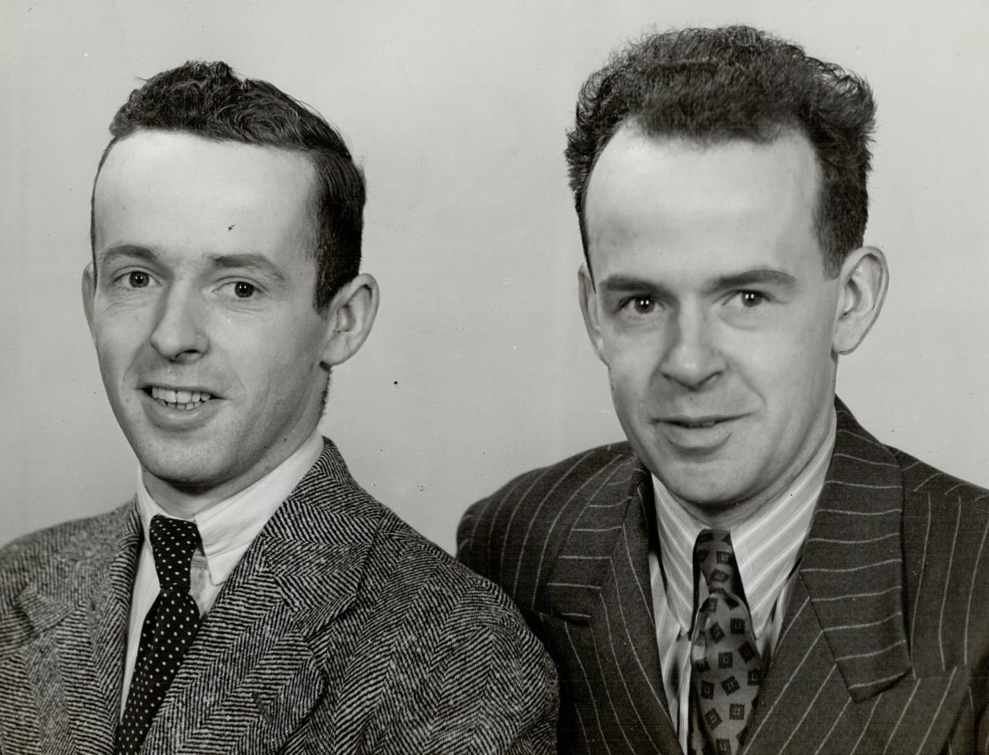Star Man and brother join R.C.A.F. Aircrew, Alan Dawson, Left, of The Star's financial department, an his brother, Paul, Right, have enlisted for aircrew duty with the R.C.A.F