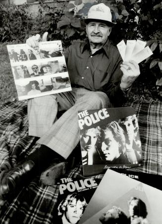 Not disappointed for long: Allen Meyer, 87, of Scarborough shared second prize in Police Picnic Contest