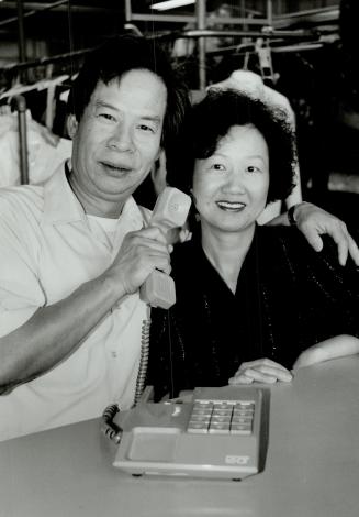 Good call: Willy Chow won Blue Jays tickets for him and his wife, Ying, and 14 friends for being the 15 millionth caller to StarPhone
