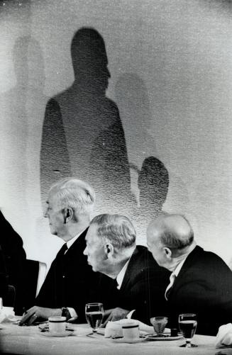 Diefenbaker shadow cast of M. Wallace McCutcheon at Toronto luncheon