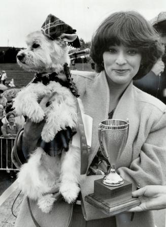 However Cocoa, in her Scottish tartan, took the Sunday Star Mascot prize