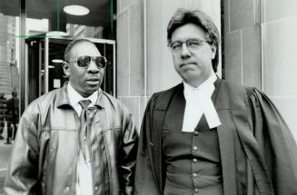 Desmond Kelly (left) with lawyer Michael Engel