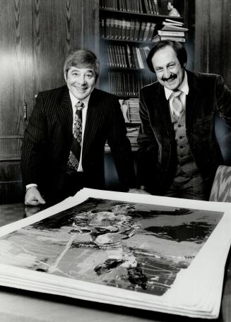 Ed Ross, left, and Gus Badali - Gretzky's financial punch