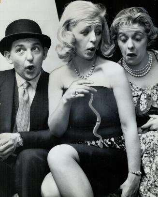 Rehearsing for a New Play. Barrie Baldaro, Elizabeth Sharland and Joyce Gordon