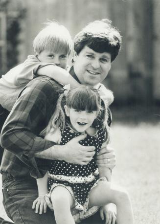 Linwood Barclay, Life Editor, with daughter Paige and son Spencer