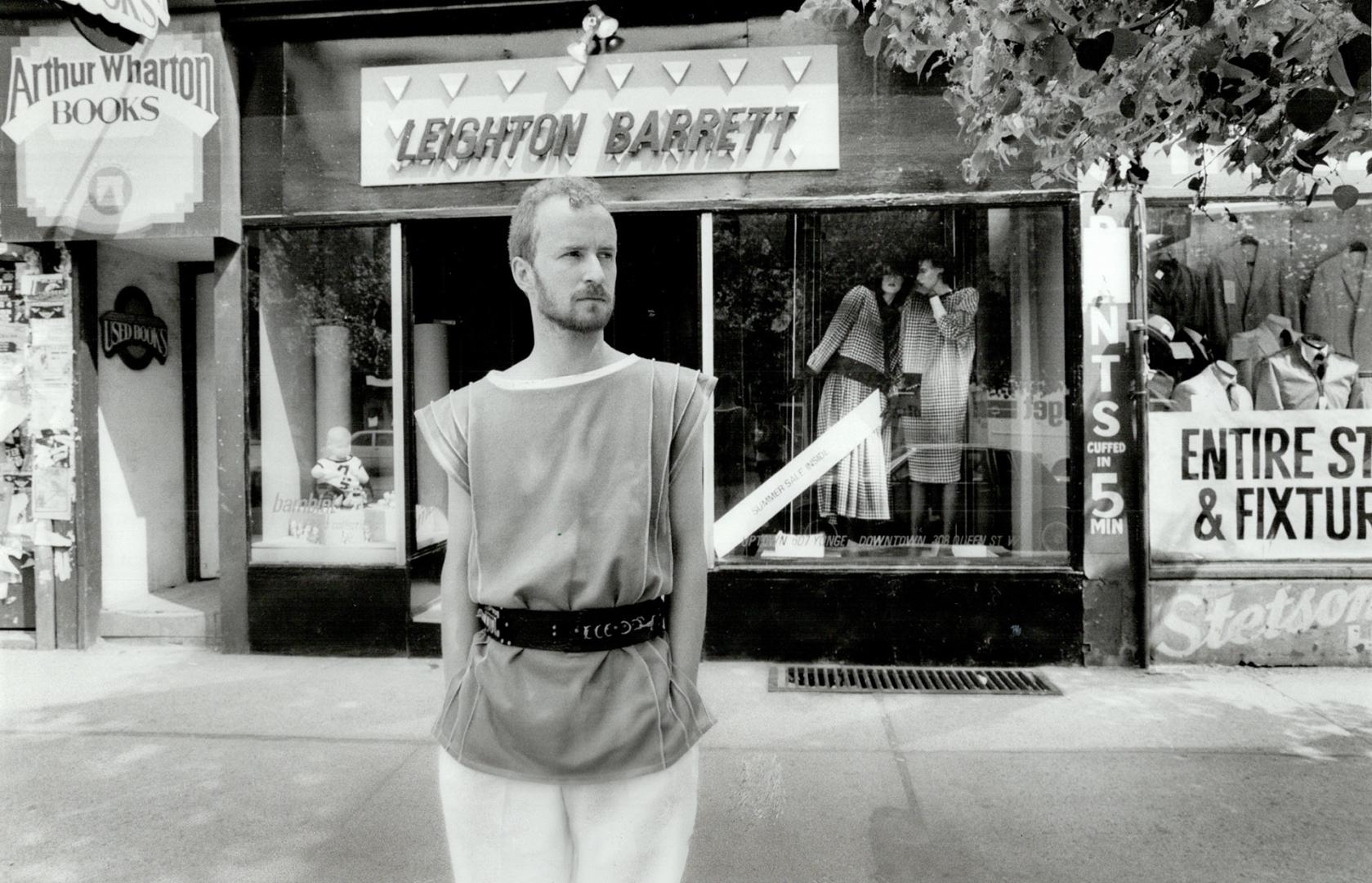 Leighton Barrett: Toronto designer stands outside his new store-within-a-store, Leighton Barrett Downtown and Bambini Children's Collectables