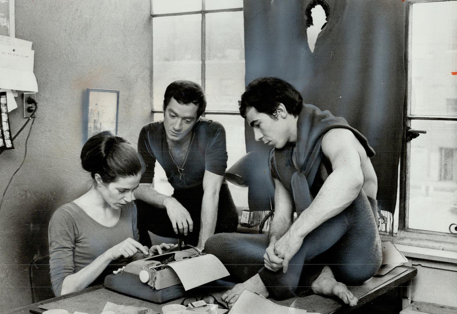 The heart of Toronto dance theatre, Founders David Earle (centre) and Peter Randazzo with partner Patricia Beatty