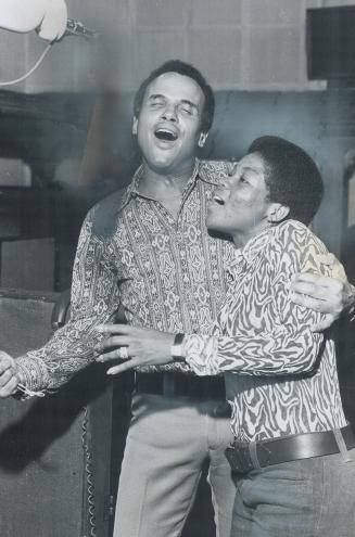 Harry Belafonte and Letta Mbula During 1971 performance at the O'Keefe Centre