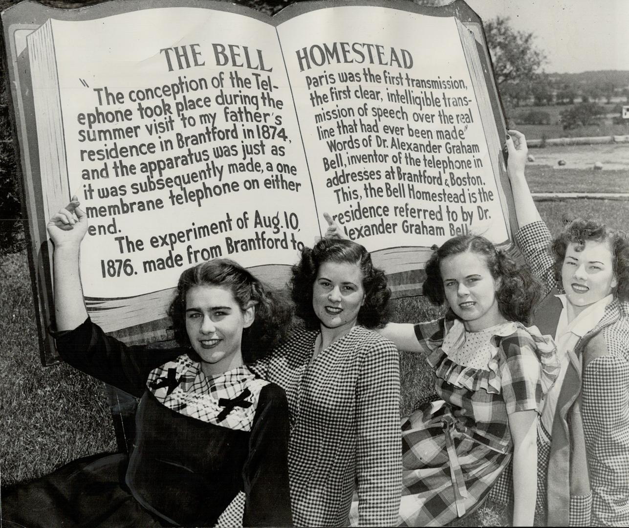 When the world celebrates next March the 100th anniversary of the birth of Alexander Bell, Brantford is going to play a big part. Thelma Moyer. Ventit(...)