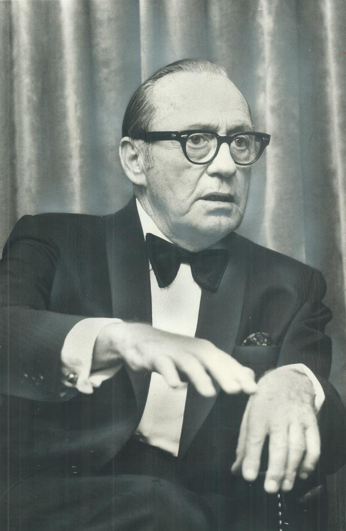 The man millions have heard on radio and laughed at on television, comedian Jack Benny was in Toronto yesterday at Royal York Hotel. Benny's pet proje(...)