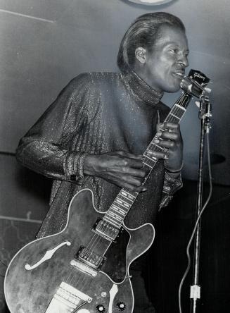 Singer Chuck Berry. He's in a class by himself
