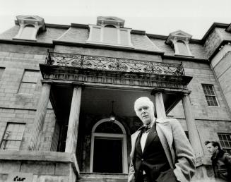 Pierre Berton Outside one of his favorite buildings in Toronto, the old Bank of Upper Canada building on Adelaide St