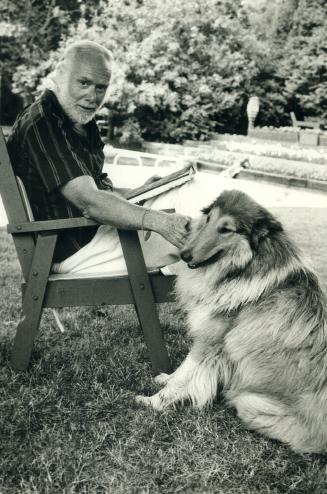 Pierre Berton Relaxing at his home in Kleinberg after 2 wks