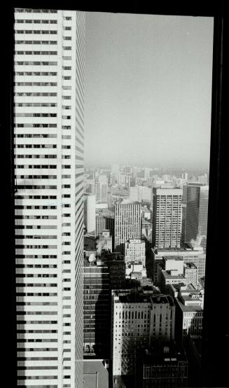 3. The view from Conrad Black's office on the 46th floor of the bank tower at the Toronto-Dominion Centre, looking north