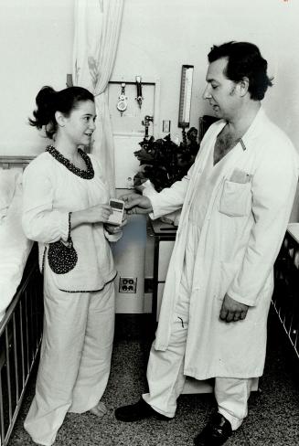 Dr. Walter Bobechko and patient Gayla Pollack