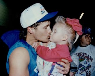 MVP: That's Most Valuable Pop, says Lindsay Rae Borders, above as she puckers up for father Pat