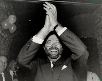 Former speaker of the House John Bosley celebrates his fourth consecutive election victory. Ima ...