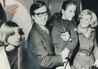 The Family of Quebec Premier Robert Bourassa's wife, Andree, right is being linked with the Liberal government in ways that are becoming embarassing. [Incomplete]