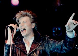 From the new album: Rocker David Bowie yesterday gave Toronto a taste of his new album (due out in April) at a news conference in the Diamond nightclub