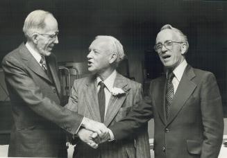 (L to R) Stanley Knowles - Brewin and Tommy Douglas