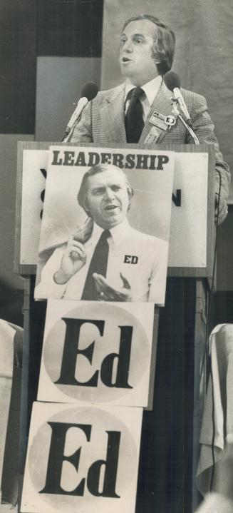 NDP leader Ed Broadbent hopes his economic development program will invigorate party