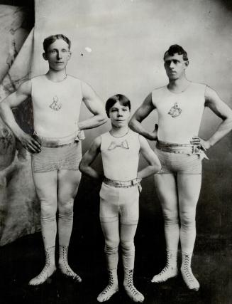 What famous screen comedian (Centre) ran away to join a circus at the age of nine?