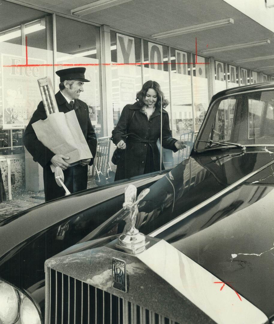 This week's special at the supermarket was trip itself in the hired Rolls with its built-in bar and built-in prestige
