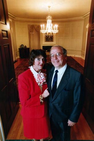 Canada's representatives: Derek Burney and wife Joan have been in Washington since January, 1988