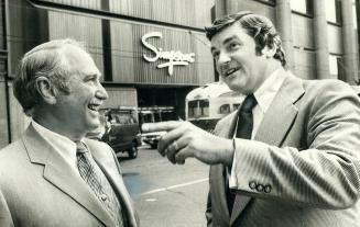 G. Allan Burton (left) with Edgar G. (Ted) Burton in this 1976 photo