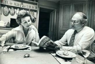 Betty Kennedy at home with her husband, G