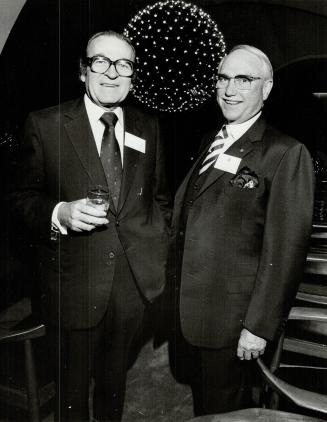 L to R. Donald McGiverin, President of the Bay and G.Allan Burton Chairman of Simsons