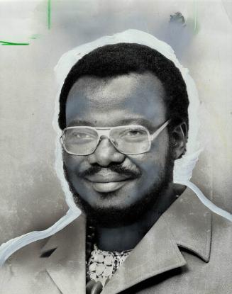 Chief M. Gatsha Buthelezi. Head feather is badge of rank