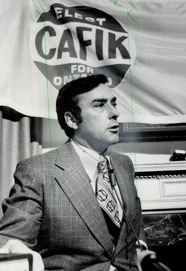Norman Cafik. Press conference