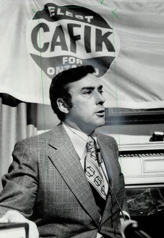 Norman Cafik. Press conference