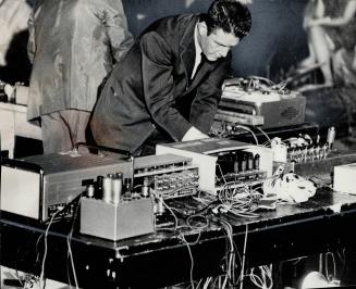 When avant-garde composer John Cage who writes works for electronic equipment Turns on, anything can