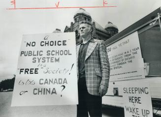 Evangelist protests. A 43-year-old evangelist from Milton, Ken Campbell, has led a one-man protest outside Queen's Park since Saturday. The father of (...)