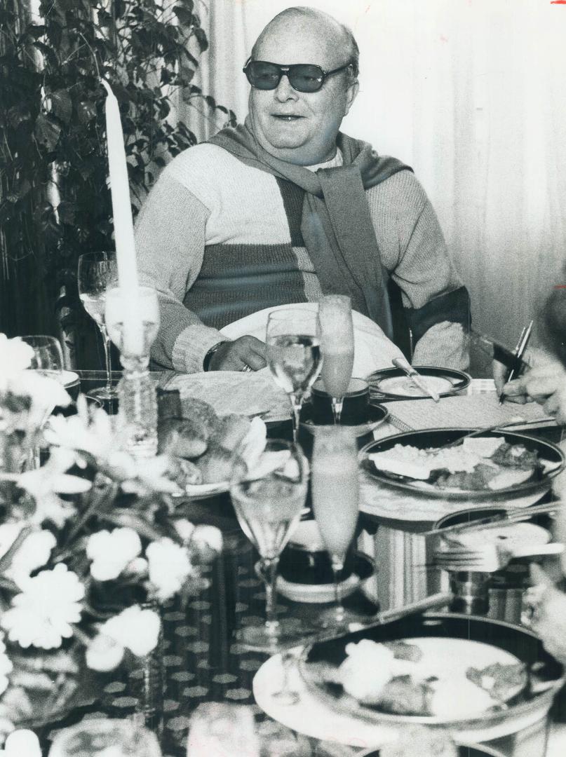 Truman Capote at campagne breakfast