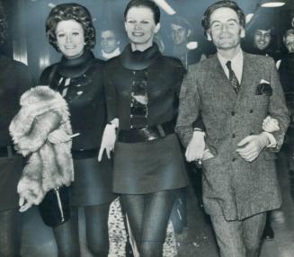 Paris Couturier Pierre Cardin and his moon models
