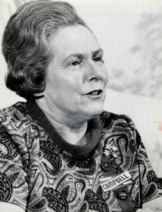 Margaret Campbell. Won by-election