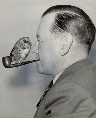 Singer-composer Wishart Campbell and his pet Archie