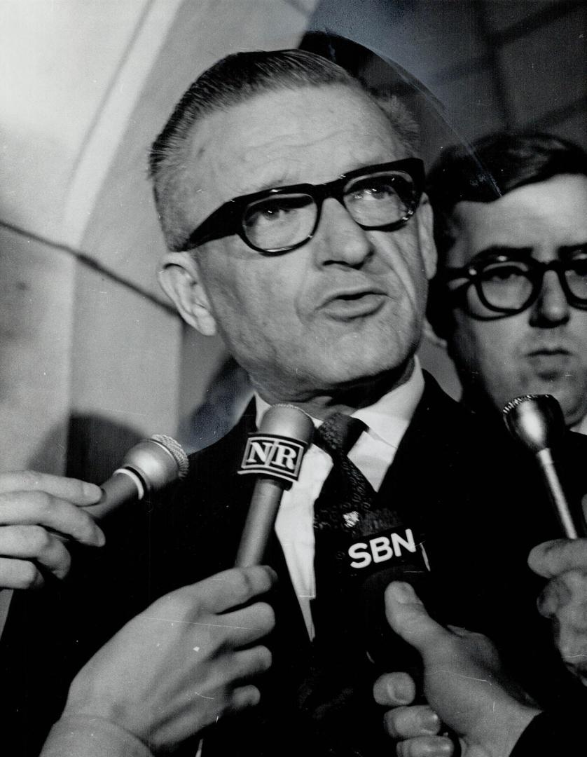 Real Caouette, Creditiste leader, demanded that the leaders of the FLQ now in jail be put before a firing squad and extended his sympathy to Mrs. Laporte