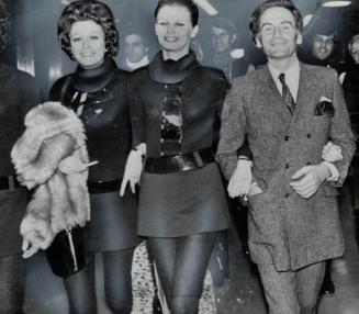 Paris Couturier Pierre Cardin and his Moon models