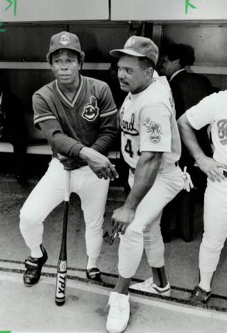 Speed and power: Rod Carew (left), who stole 348 bases, with home run hitter Reggie Jackson