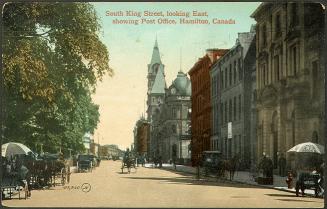 South King Street, looking East, showing Post Office, Hamilton, Canada