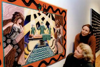 'Voice found: Barbra Amesbury, front, and Joan Chalmers chose artists and cancer survivors to create a remarkable exhibit opening in Toronto