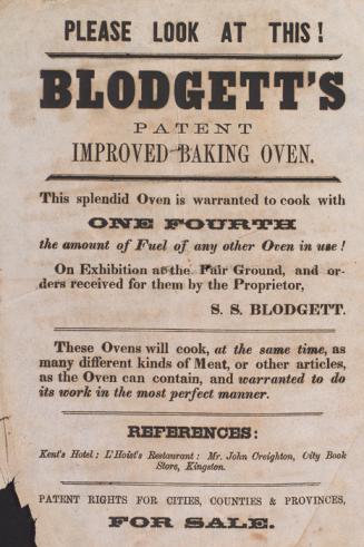 Blodgett's patent improved baking oven